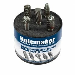 HOLEMAKER Round Tube Carbide Burr Set CB-SET-01