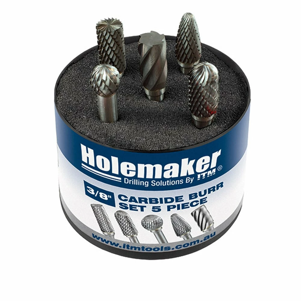 HOLEMAKER Round Tube Carbide Burr Set CB-SET-01