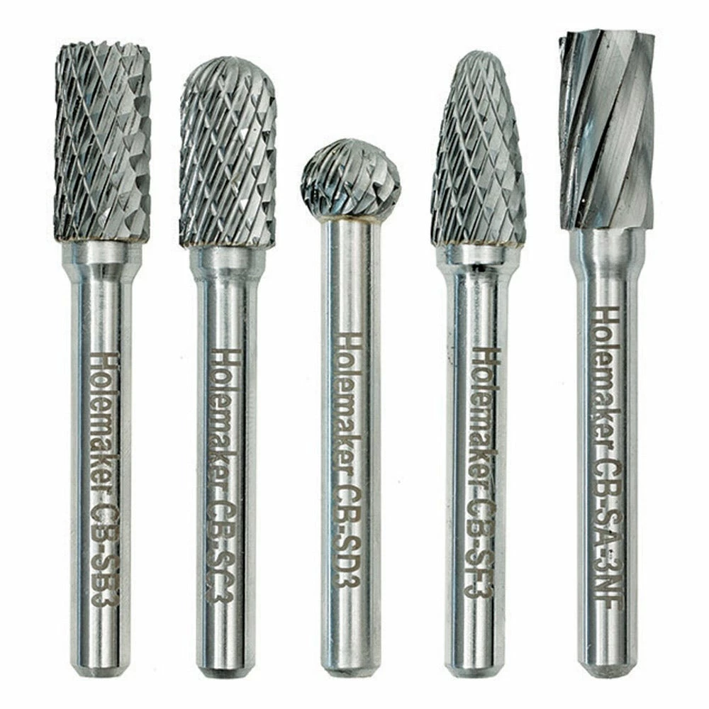 HOLEMAKER Round Tube Carbide Burr Set CB-SET-01 - Image 2