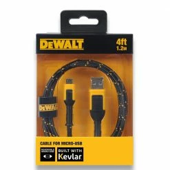 DEWALT 1.2m Micro-USB Braided Cable 1311360DWE