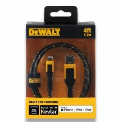 DEWALT 1.2m Braided Lightning Cable 1311359DWE