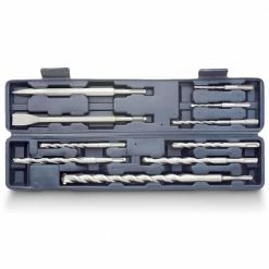 DETROIT SDS-Plus TCT Hammer Drill Bit & Chisel Set - 10 Piece