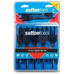 SUTTON 6-35mm Spade Bit Set - 13 Piece W. BONUS Bits