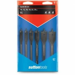 SUTTON 10-25mm Spade Bit Set - 6 Piece