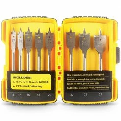 DETROIT 12-32mm Spade Bit Set - 8 Piece