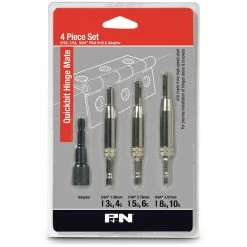 P&N QUICKBITS Hinge Installation Drill Bit Set - HINGE MATE - 4 Piece