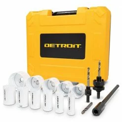 DETROIT 19-64mm Bi-Metal Cobalt Holesaw Set For General Purpose - 15 Piece