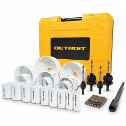 DETROIT 19-121mm Bi-Metal Cobalt Holesaw Set For General Purpose - 30 Piece