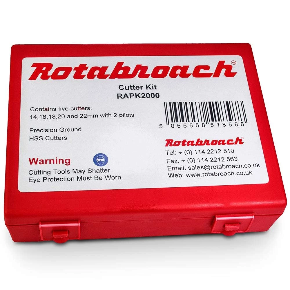ROTABROACH 14-22mm HSS Annular Cutter Set - M2AL RAPTOR - 5 Piece - Image 4