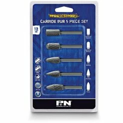 P&N WORKSHOP Carbide Burr Set - 5 Piece