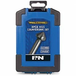P&N WORKSHOP 8.3-20.5mm HSS Countersink Bit Set - 3 Piece