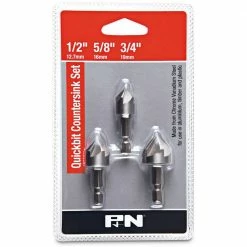 P&N QUICKBITS 1/2-3/4inch Countersink Set - 3 Piece