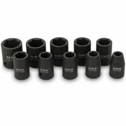 HRD 10 Piece 1/2" Drive Impact Socket Set 124521P