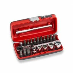 SIDCHROME 23 Piece 1/4" Metric Drive Pico Socket & Tool Set SCMT12141