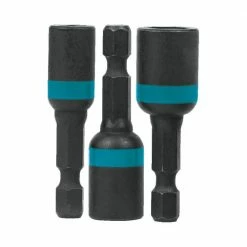 MAKITA 1/4-3/8inch X 45mm Magnetic Power Nutsetter Set - IMPACT-X - 3 Piece