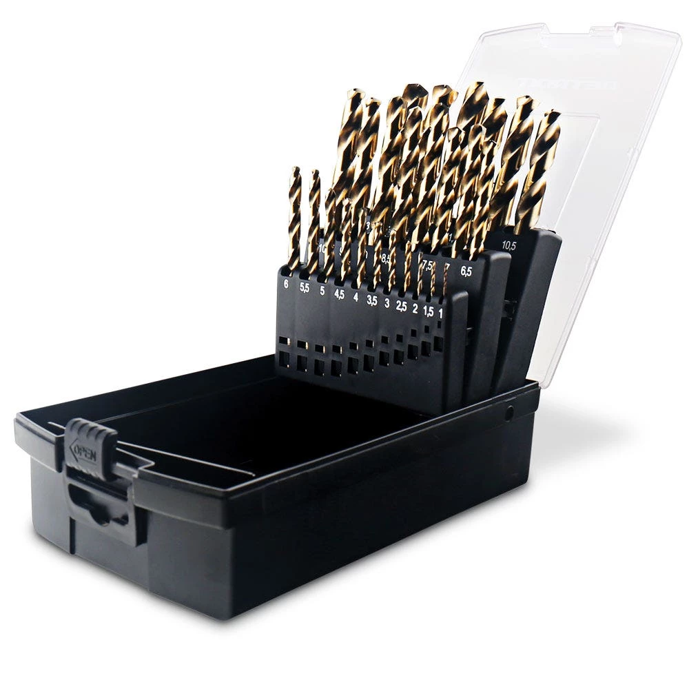DETROIT 1-13mm Metric HSS-Cobalt Jobber Drill Bit Set - 25 Piece - Image 2
