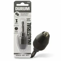 DURUM 6mm 1/4-Hex Quick-Change Keyless Chuck