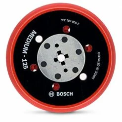 BOSCH 125mm Medium Hook & Loop Random Orbital Sander Backing Pad - Suits Various Brands