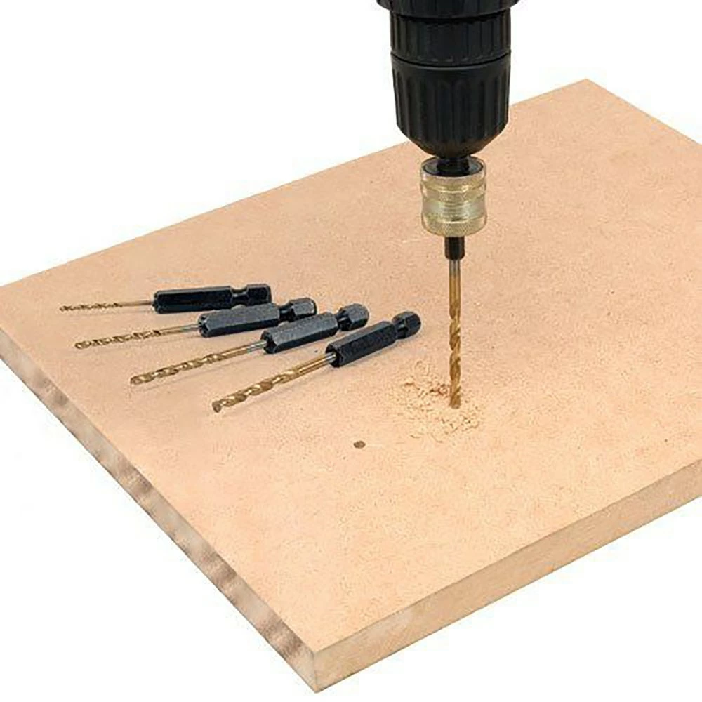 SNAPPY TOOLS 1.5-6mm Metric 1/4-Hex Quick-Change HSS-TiN Jobber Drill Bit Set - 7 Piece - Image 2