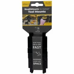 STEALTHMOUNTS DeWalt Tools XR Range 18/20v Tool Mounts Black - 4 Piece TMDW18BLK4