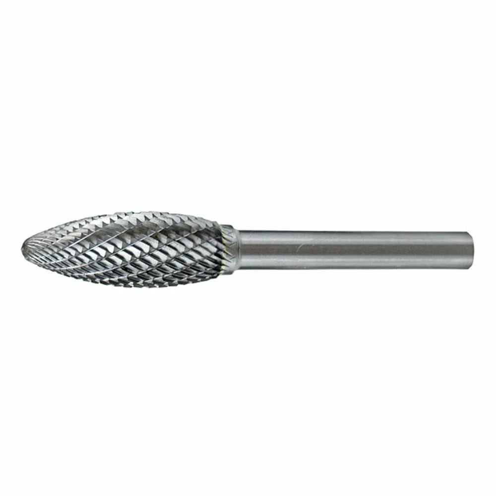 HOLEMAKER 1/4 X 5/8inch Flame Shape Carbide Burr CB-SH1